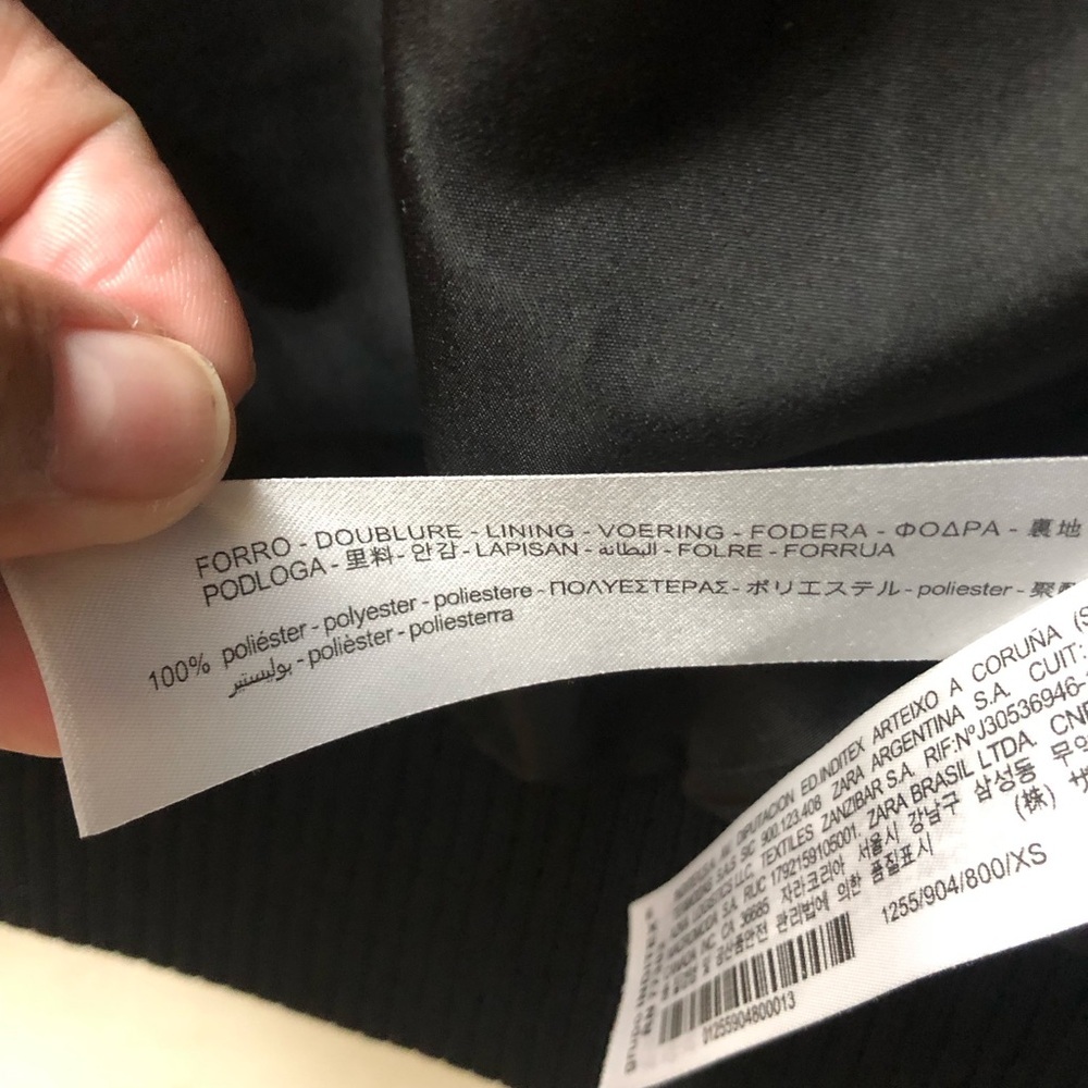 Zara Teddy Crop Jacket || Black - Picture 12 of 13